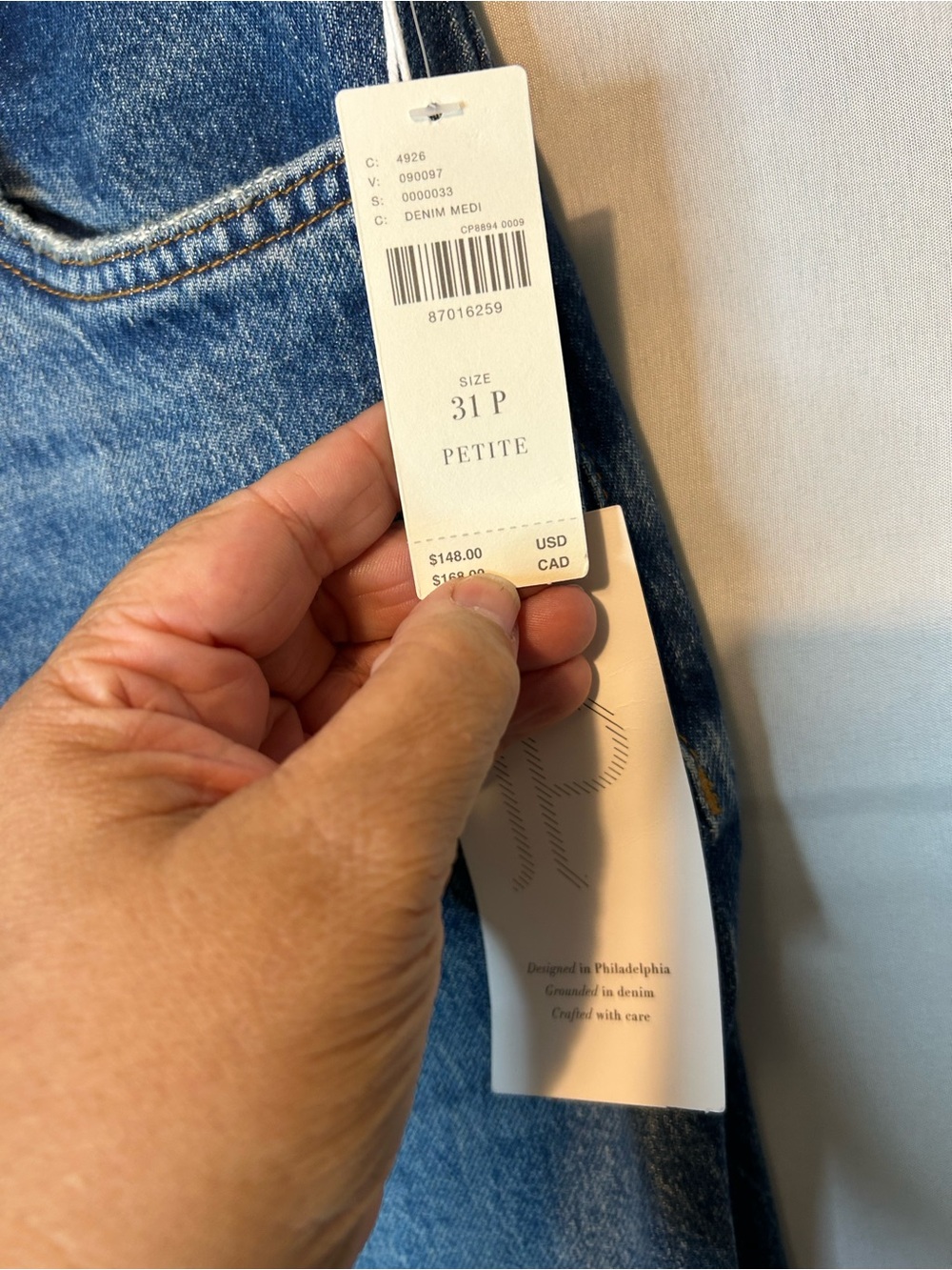 Pilcro Anthropologie Women’s 31P Jeans Cuffed New With Tags 027 - Picture 6 of 11